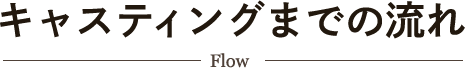 キャスティングまでの流れ
